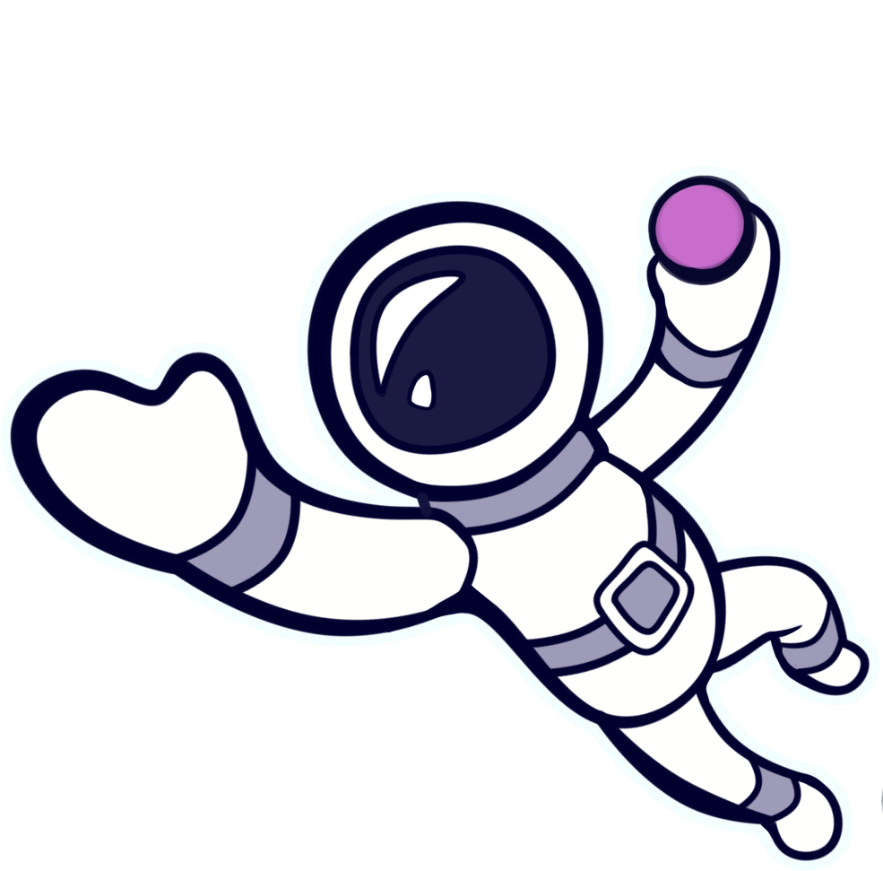 astronaut juggling