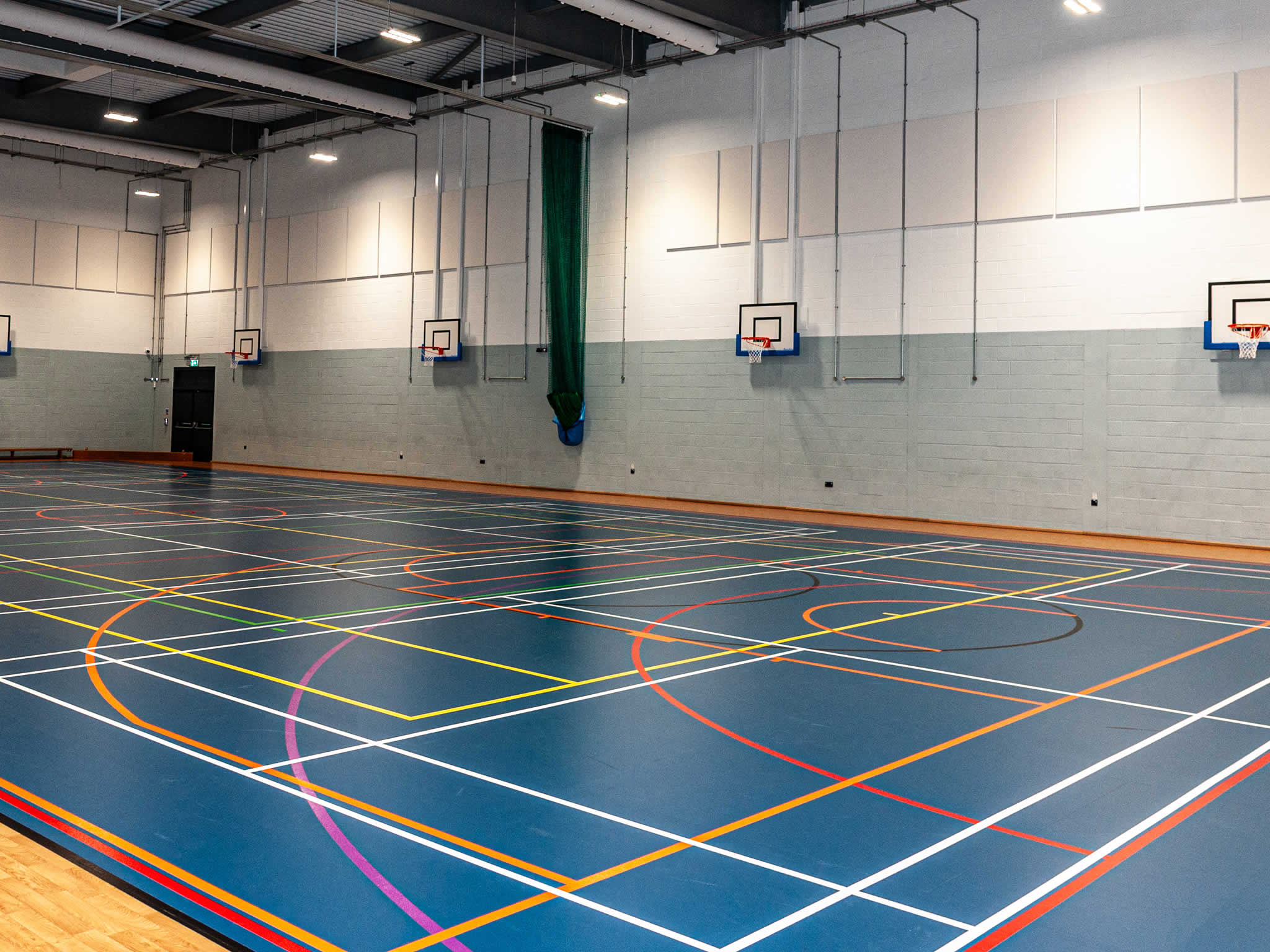 the sports hall where juggling will take place