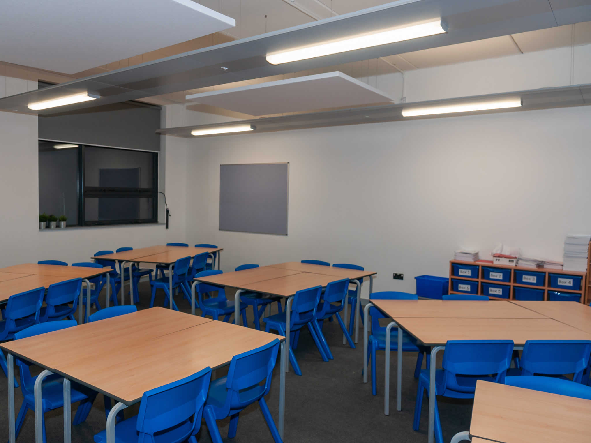 one of the classrooms will be used as a workshop space